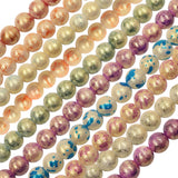 Floral glass beads