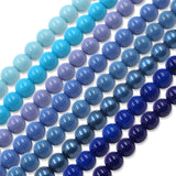 non trace beads in blue colors