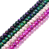 Glass cloisonne beads rondelle shape in 6x8mm