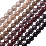 non trace beads in brown colors