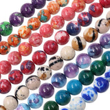 Lab created stone beads