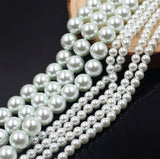 high quality crystal pearl beads in light green color