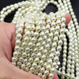 glass tear drop pearl beads in 6x7mm