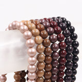 non trace beads in brown colors