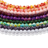Floral glass beads