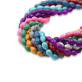 non trace beads tear drop shape 9x13mm
