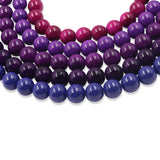 non trace beads in purple colors