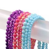 Floral glass beads