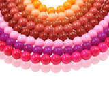 non trace beads in pink colors