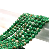 Floral glass beads