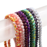 Floral glass beads