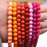 non trace beads in pink colors