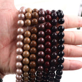 non trace beads in brown colors