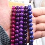 non trace beads in purple colors