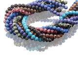 Floral glass beads