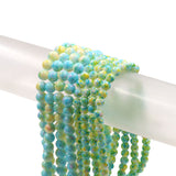 Floral glass beads