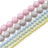 high quality crystal glass pearl beads in pastel colors