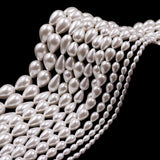 glass tear drop pearl beads