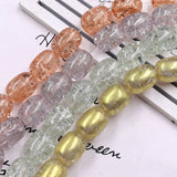 Crackle beads in oval shape