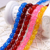 Crackle beads in oval shape