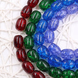 Crackle beads in oval shape