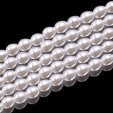 glass tear drop pearl beads in 6x7mm