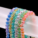 Crackle beads with AB in size 8mm
