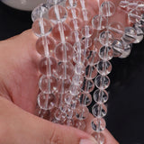 Crystal round beads in transparent color