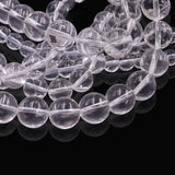 Crystal round beads in transparent color