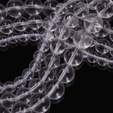 Crystal round beads in transparent color