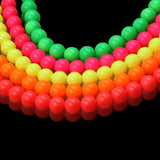 non trace beads in neon colors