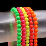 non trace beads in neon colors