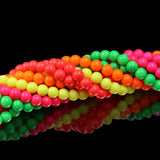 non trace beads in neon colors