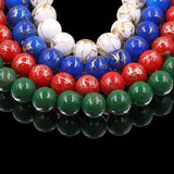 non trace beads with gold lines