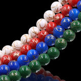 non trace beads with gold lines