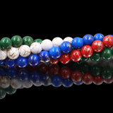 non trace beads with gold lines