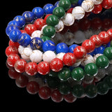non trace beads with gold lines