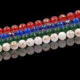 non trace beads with gold lines