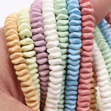 Anion oxide stone beads in wave shape in size 2x4mm 3x6mm