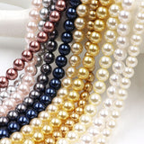 high quality crystal glass pearl beads in size 8mm
