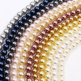 high quality crystal glass pearl beads in size 8mm