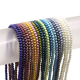 glass matte pearl beads in 4mm