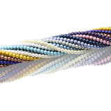 glass matte pearl beads in 4mm