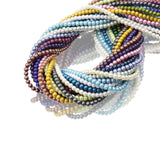 glass matte pearl beads in 4mm