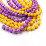 non trace beads with gold dots