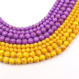 non trace beads with gold dots