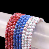 Glass cloisonne beads in round shape