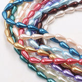glass tear drop pearl beads in 9x13mm