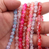 Crackle beads in size 6mm