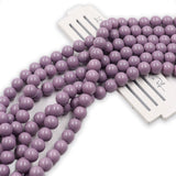 non trace beads in purple color